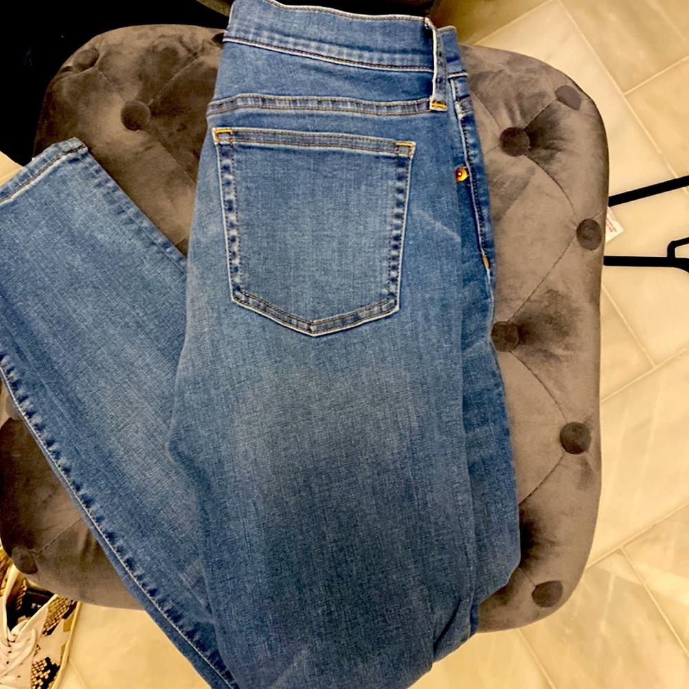 JCrew 8” toothpick skinny jeans